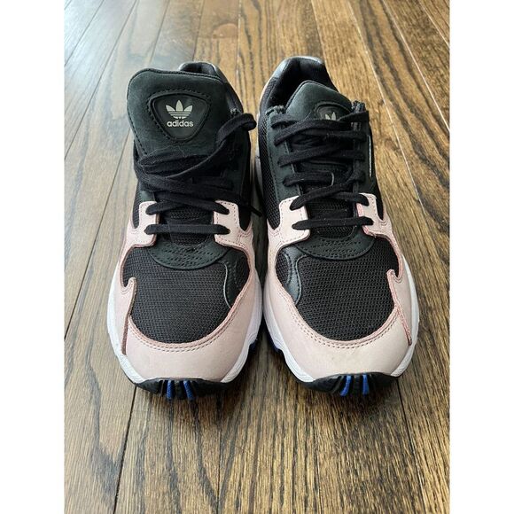Adidas Falcon Black and Pink Kylie Jenner Shoes Size 7 Great Condition - Picture 3 of 10